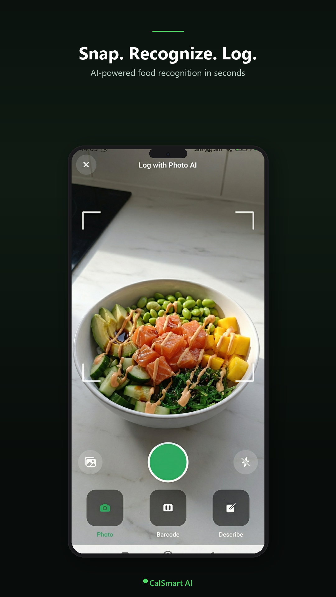 Step 1: Snap a photo of your meal