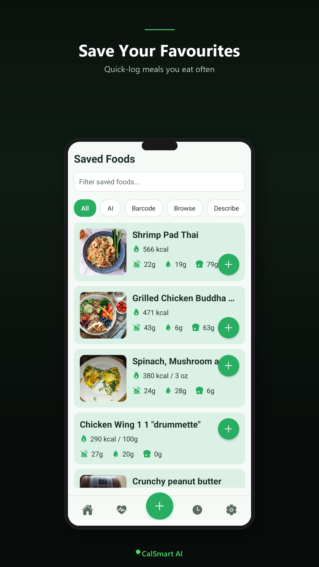 Step 3: Save and track your meals
